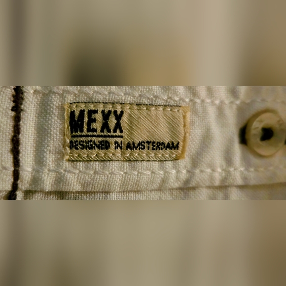 NWT - Vintage Mexx Baby Button-down Collared Shirt - White w/Black details - Picture 9 of 10